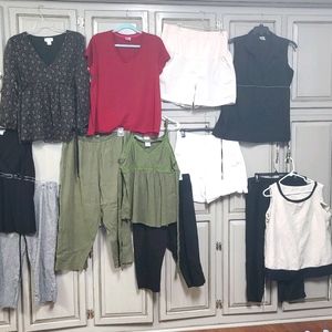 Motherhood maternity tops, pants, crop pants and shorts